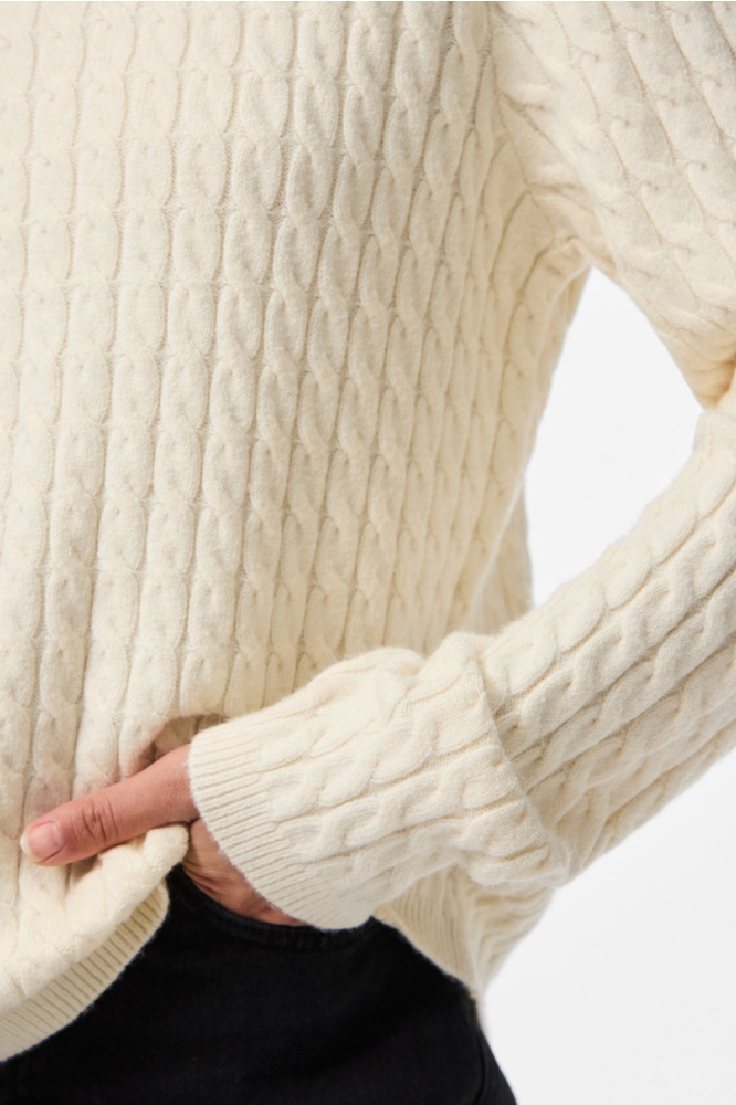 PCFIA LS CABLE KNIT NOOS BC 17158899 BIRCH